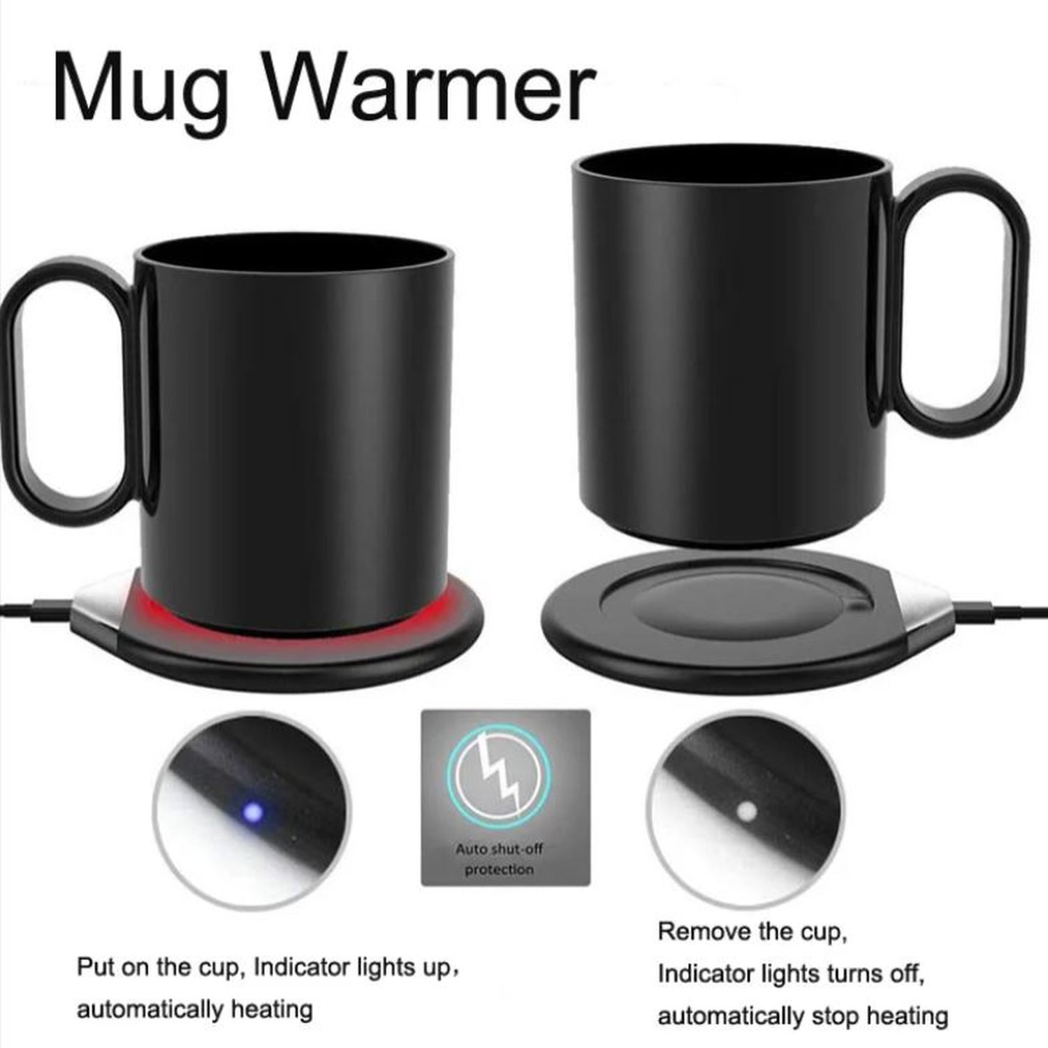 2-in-1 Drink Warmer and Wireless Charger with Mug 1