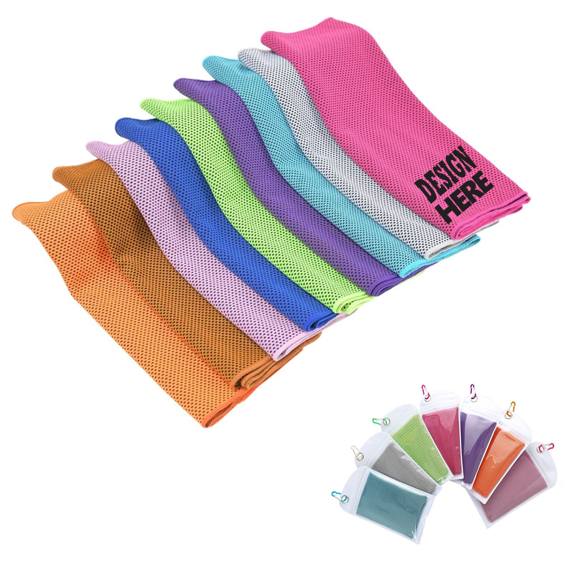 Outdoor Portable Hiking Bag Ice Towel 2