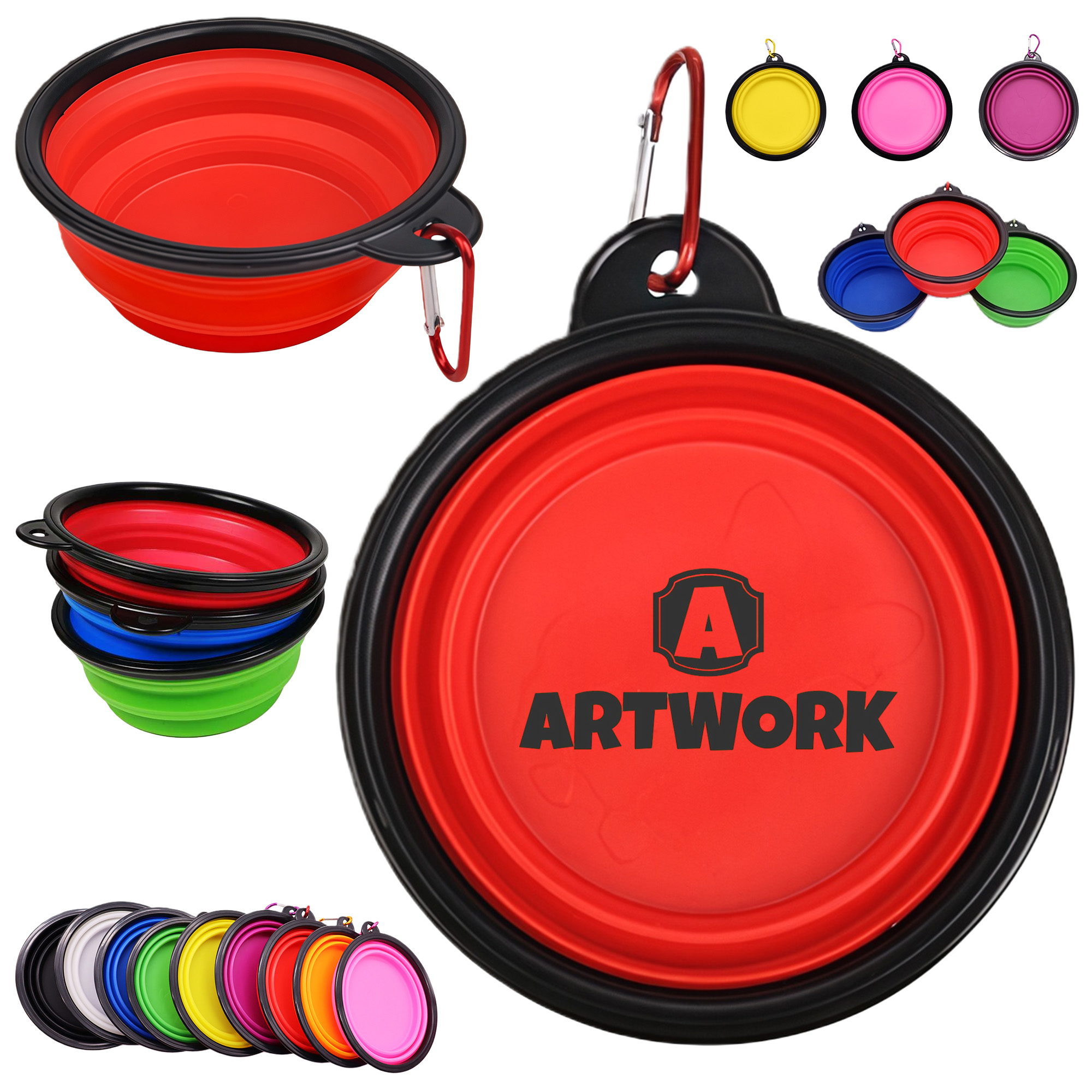 Outdoor Portable Pet Feed Dish Bowl 6