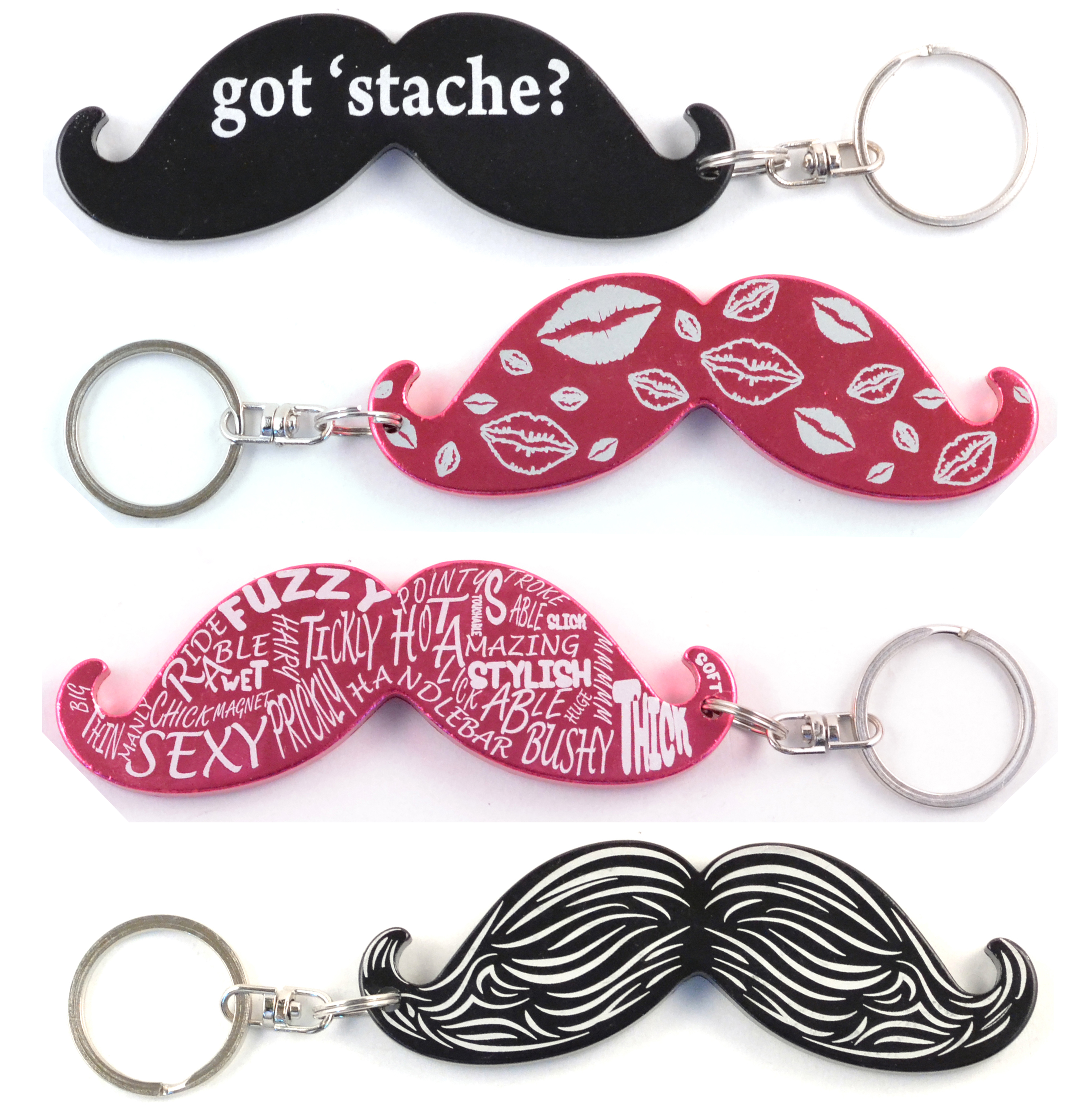 Mustache Key Chain / Bottle Opener 5
