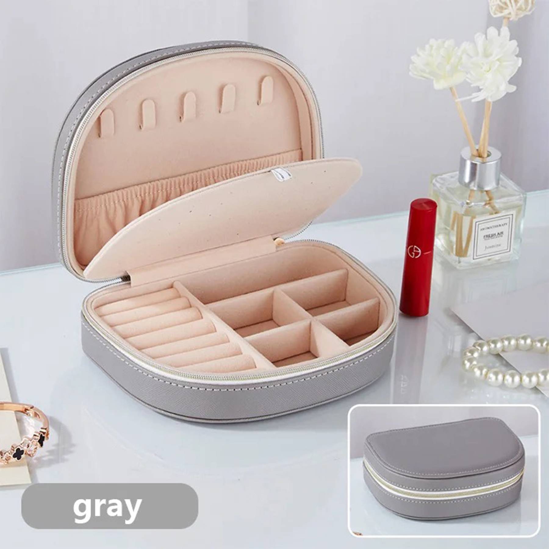 PU Leather Travel Jewellery Box for Women 2