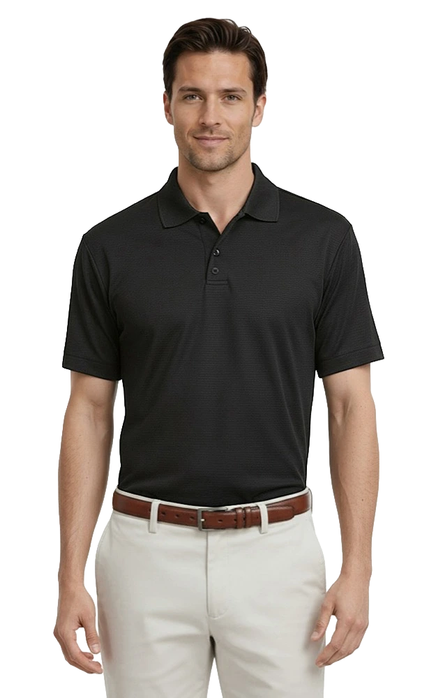 Adult Tonal Stripe Wicking Polo 12