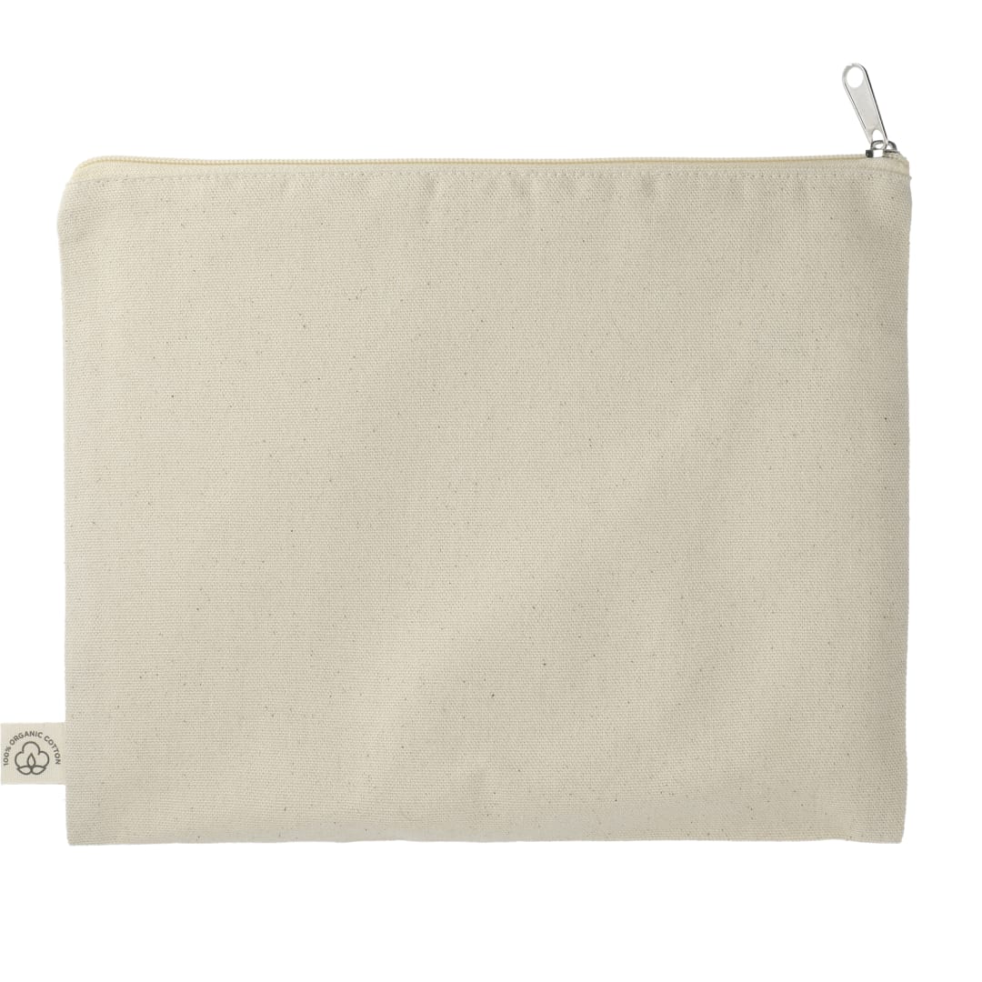 Organic Cotton Flat Travel Pouch 9