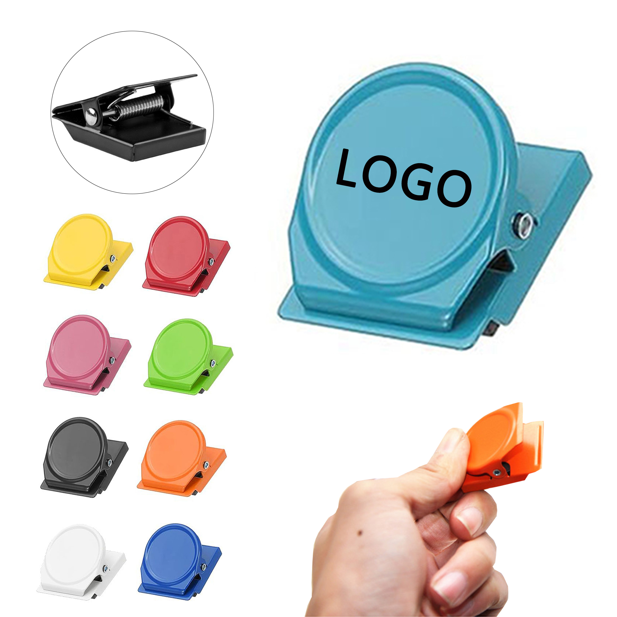 Candy Color Magnetic Metal Note Clip 6