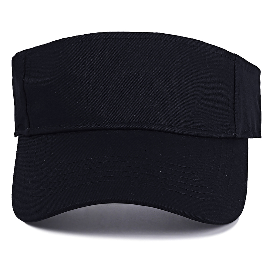 Stock Solid Color Cotton Visor - Sports Style 10