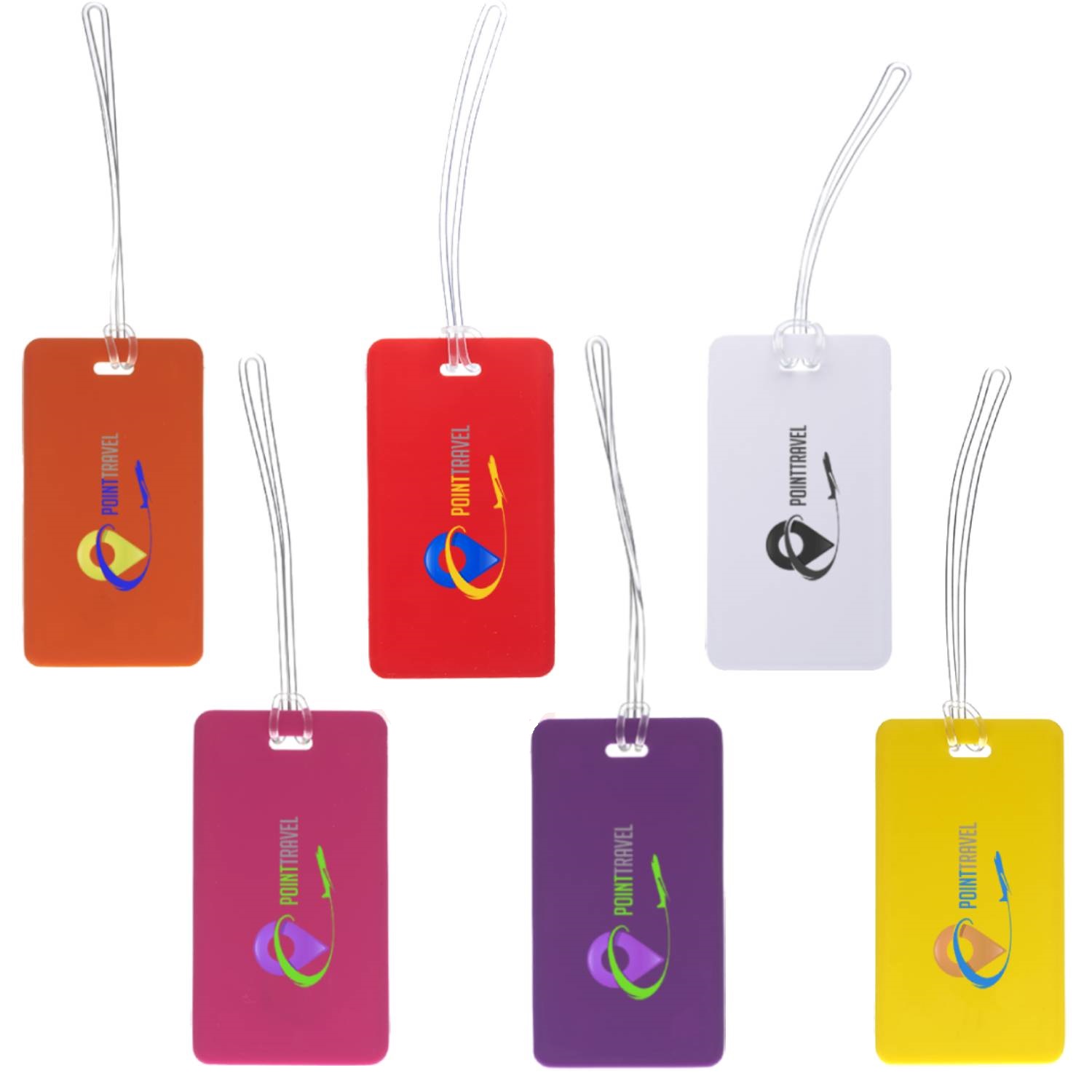 Plastic Luggage Tag with PVC Strap 13