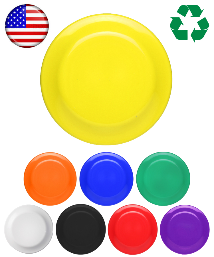 USA Made - Frisbee - 9 inch Round Flying Disc - Solid Colors 3
