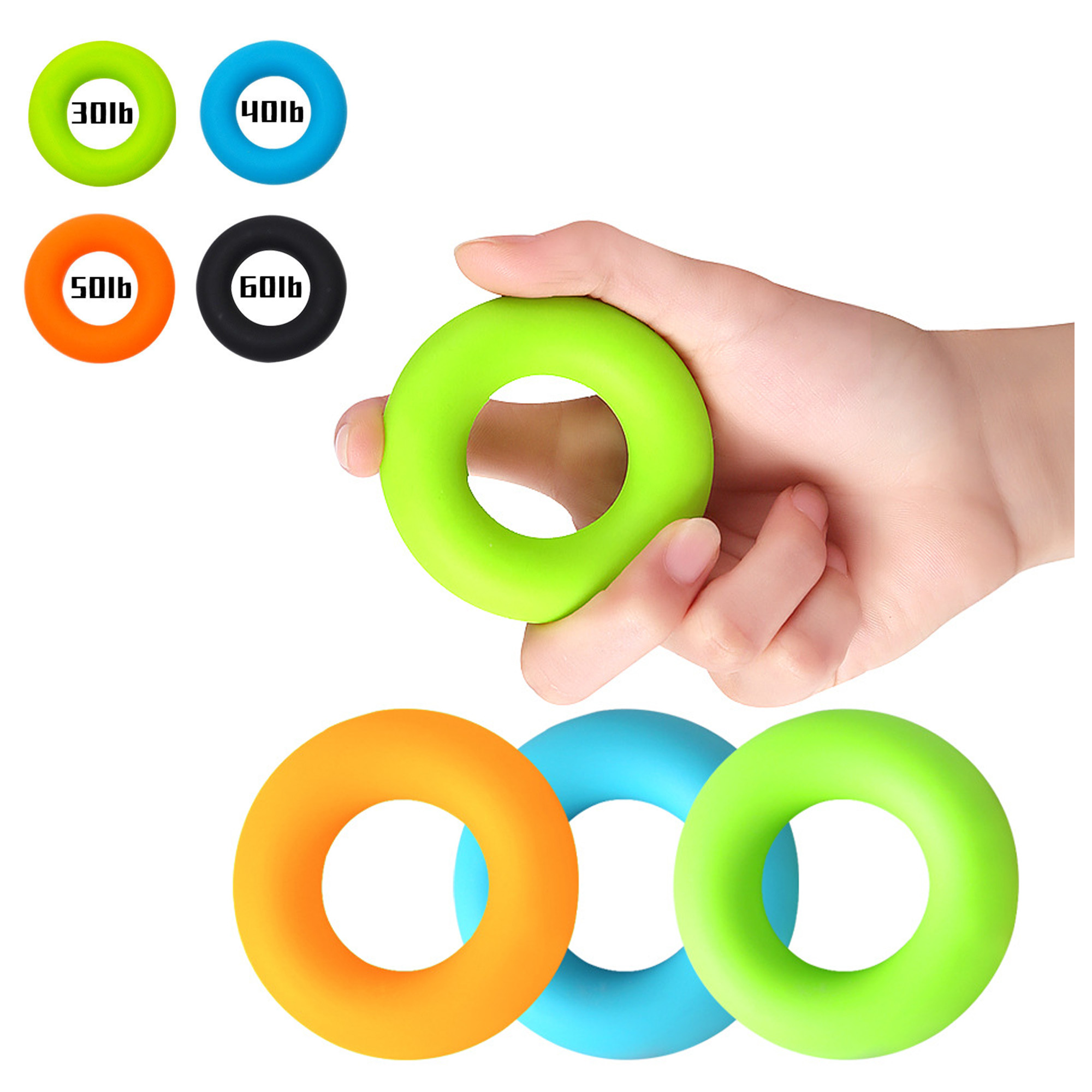 Hand Grip Strengthener Rings, Strength Trainer for Finger 2