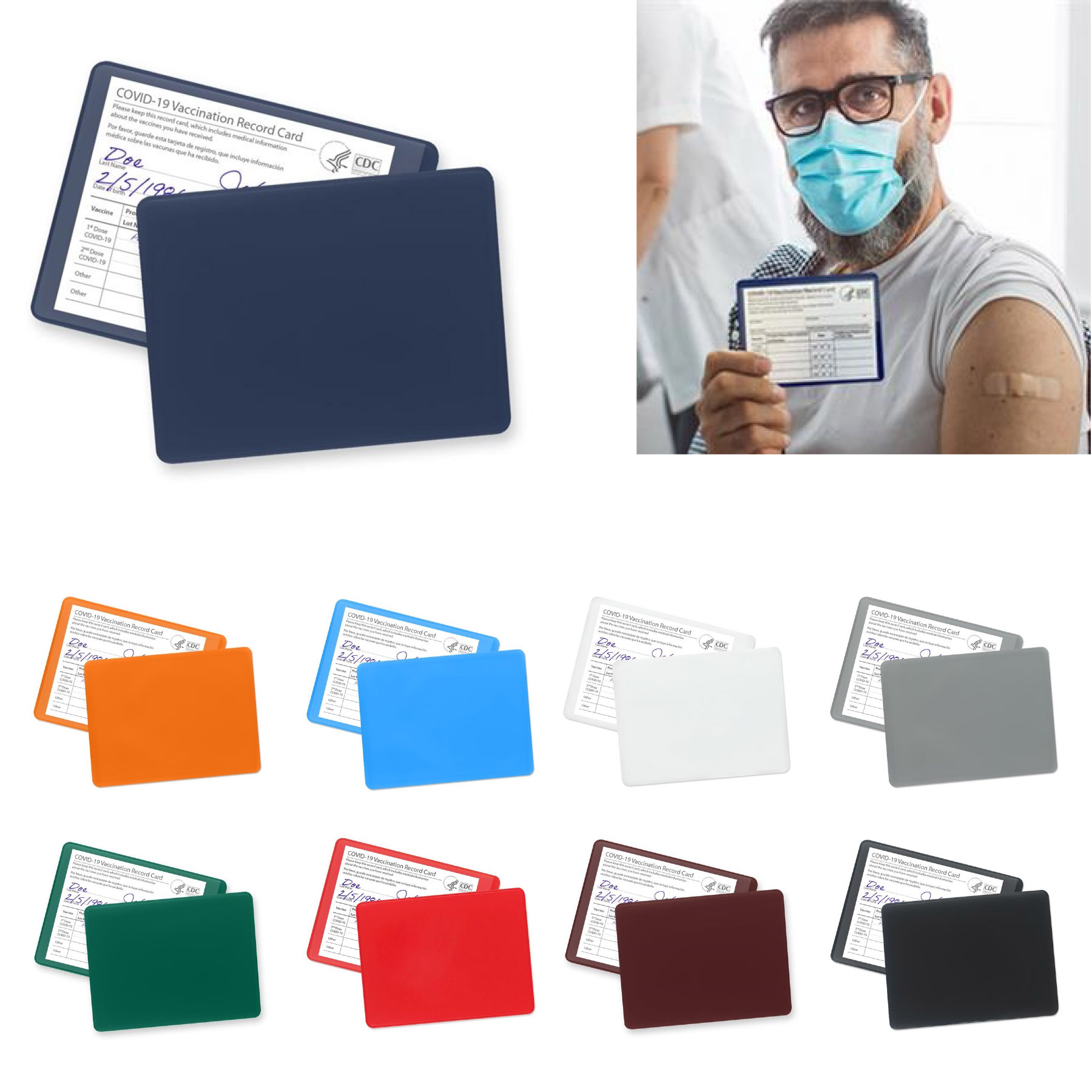 CDC Vaccination Card PVC Holder 2