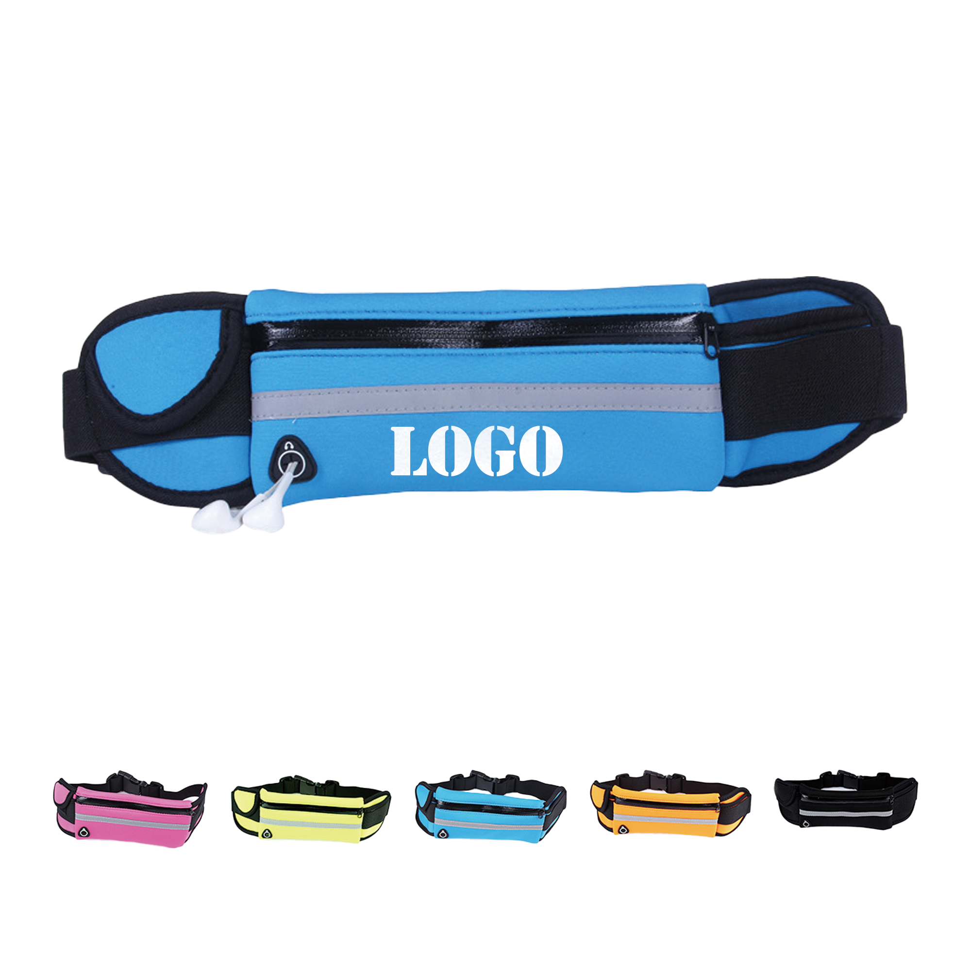 Sports Running Reflective Luminous Belt Waist Bag 2