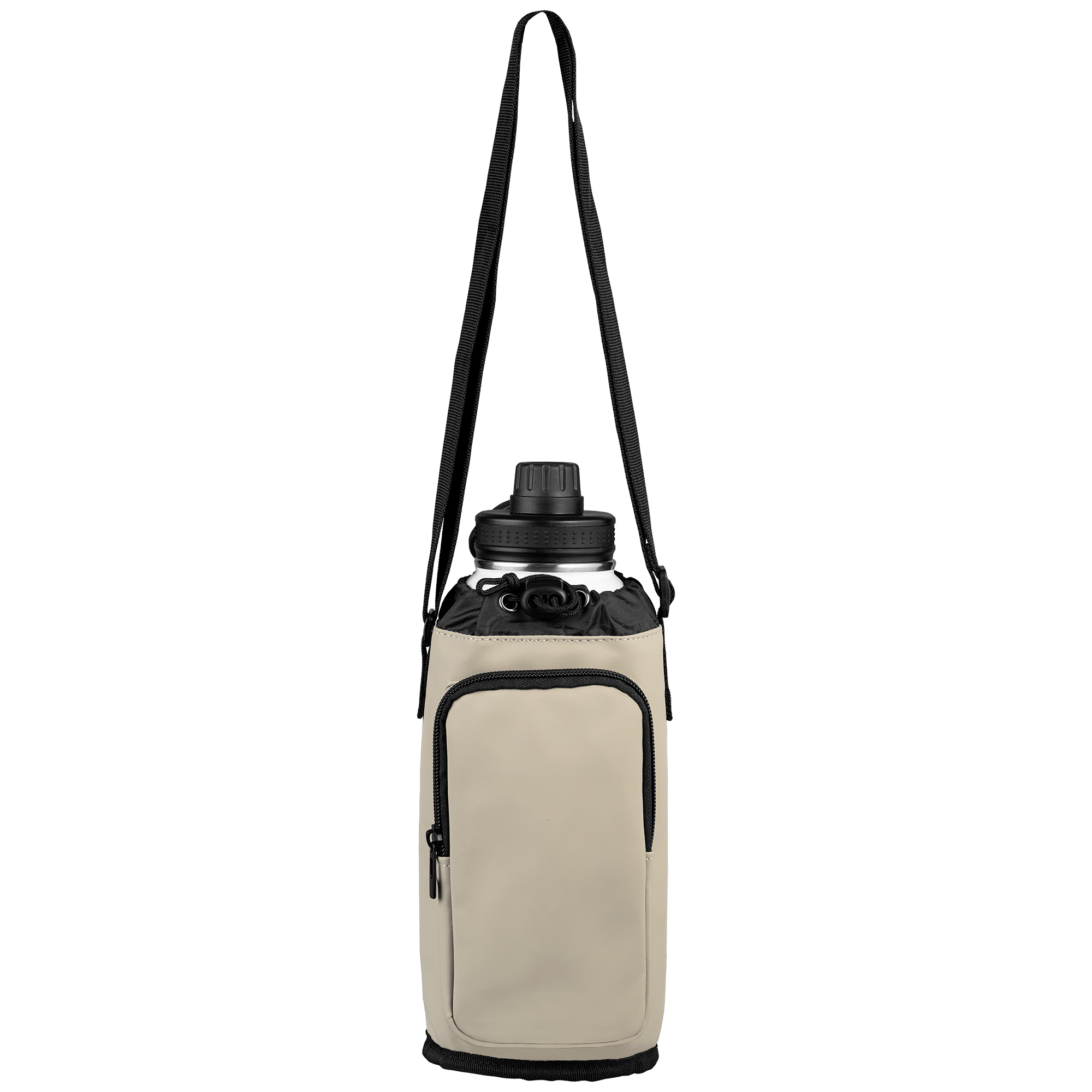 Malmö Recycled PU Zipper Pocket Bottle Bag - 60 oz 9