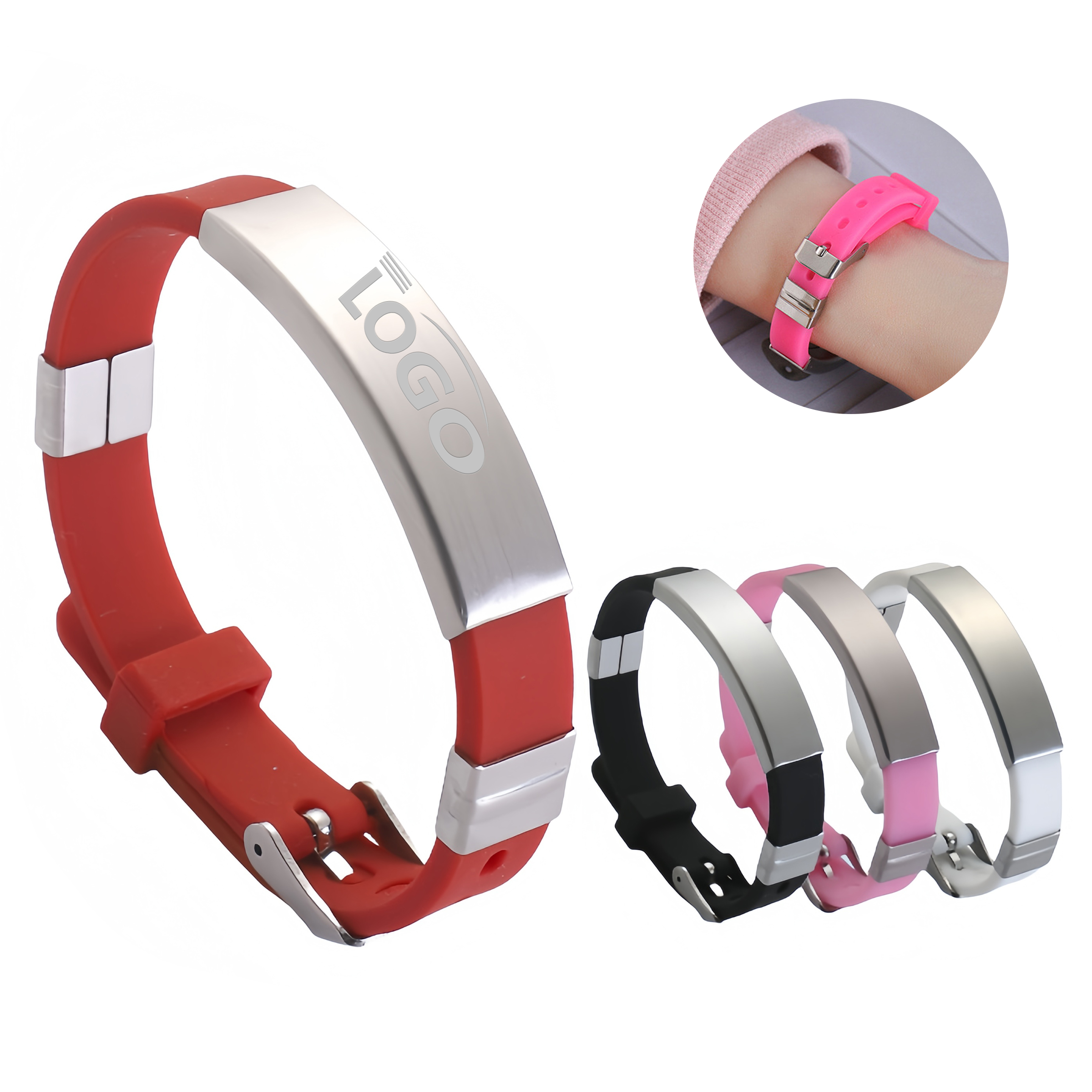 Engraved Safety Wristband ?C Customizable Design 1