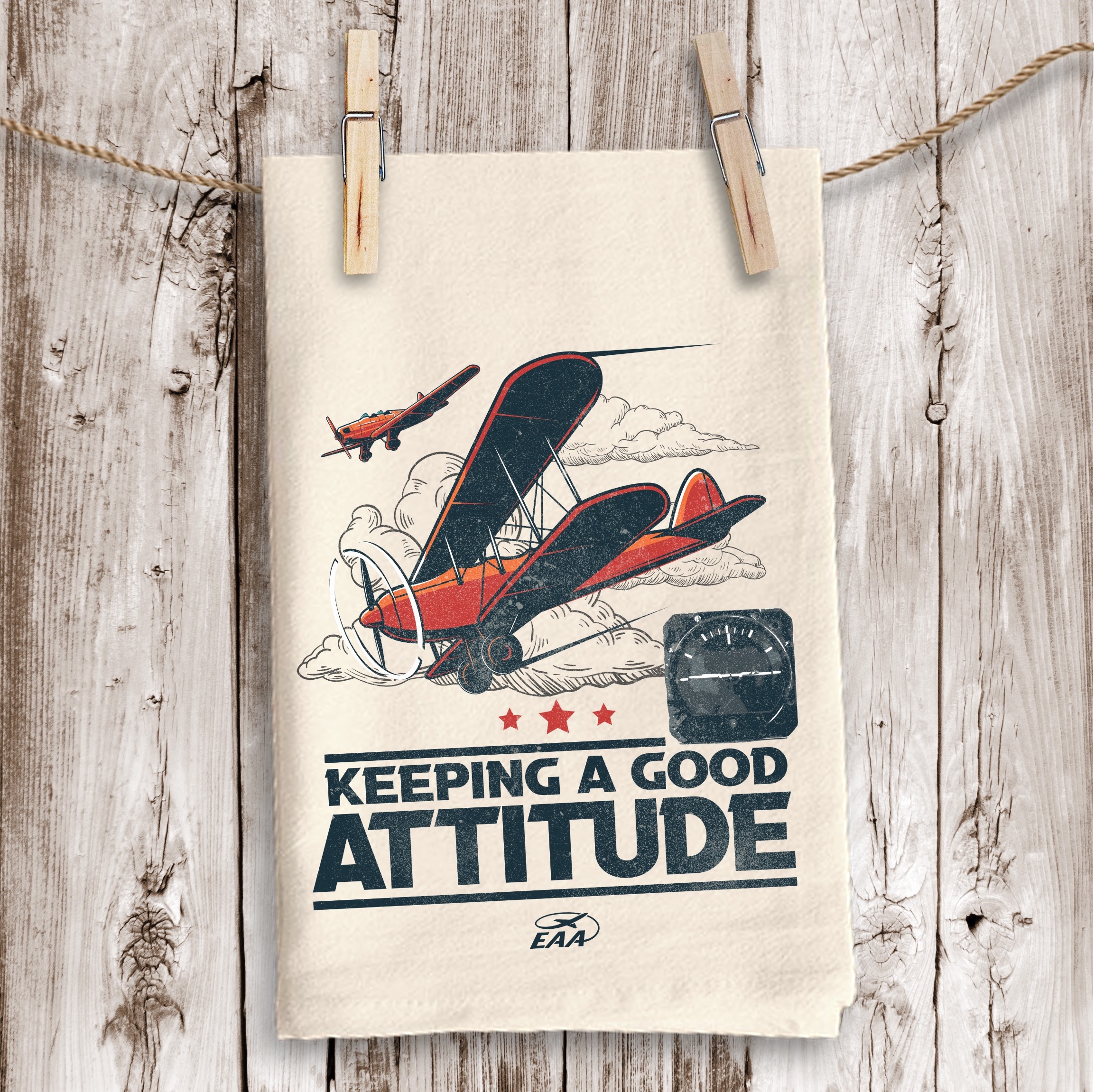 Natural Vintage Flour Sack Tea Towel 1