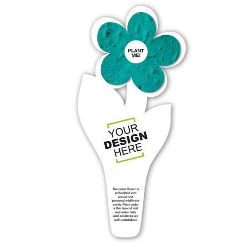 Seed Paper Flower Bookmark 15