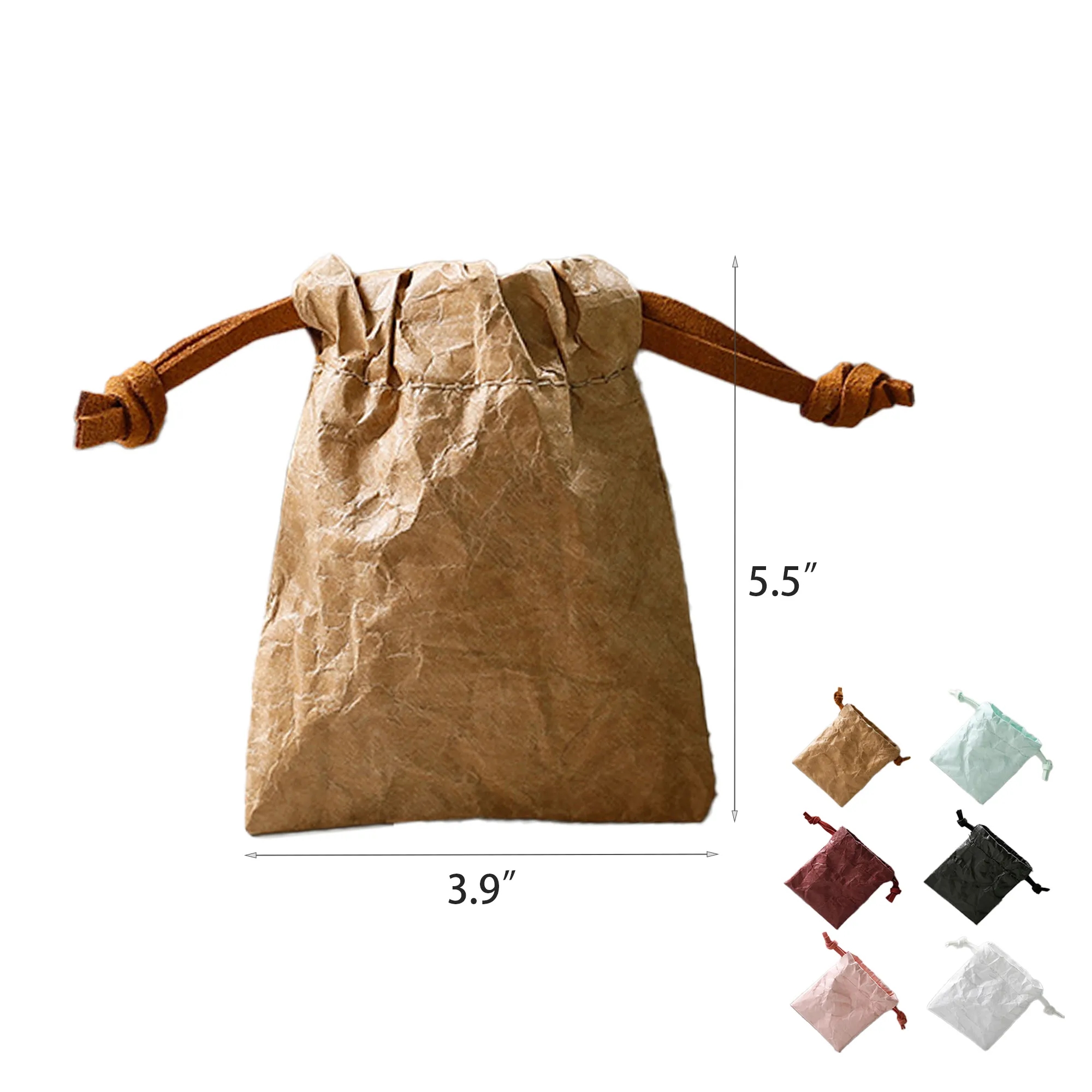 Tyvek Mini Drawstring Bag 8