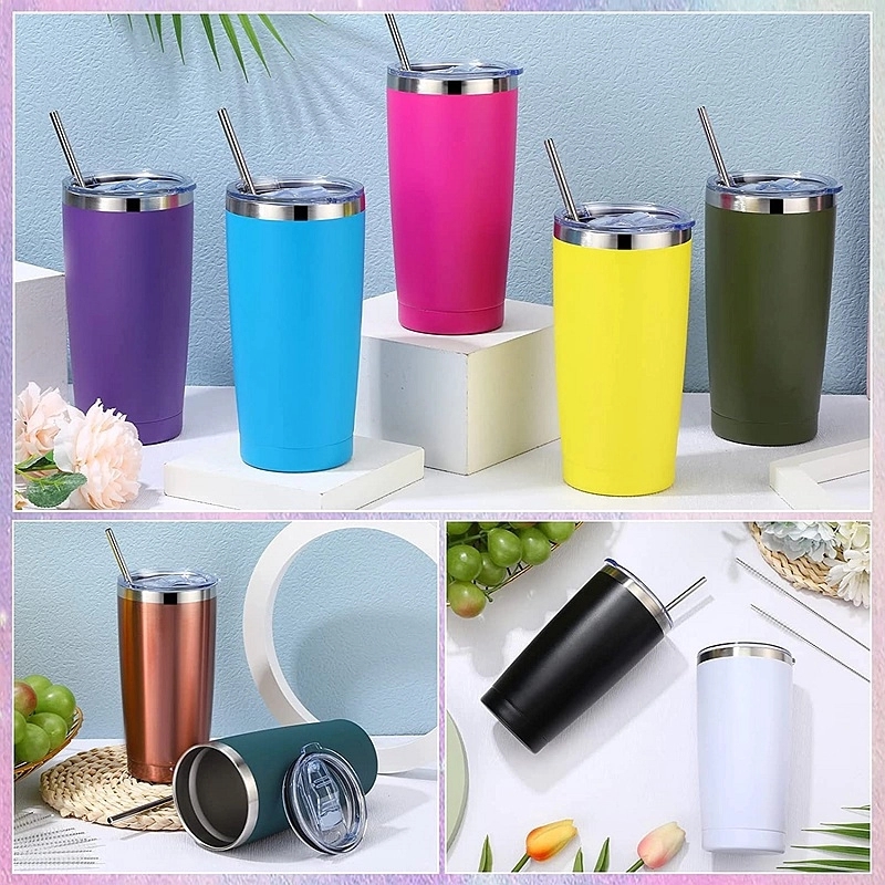 20Oz Stainless Steel Tumbler w/ Lid 17