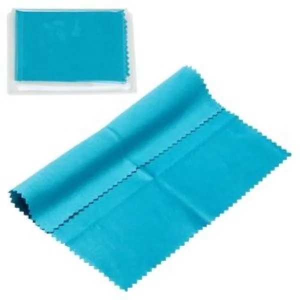6" x 6" 220GSM Microfiber Cleaning Cloth in Clear PVC Case 17