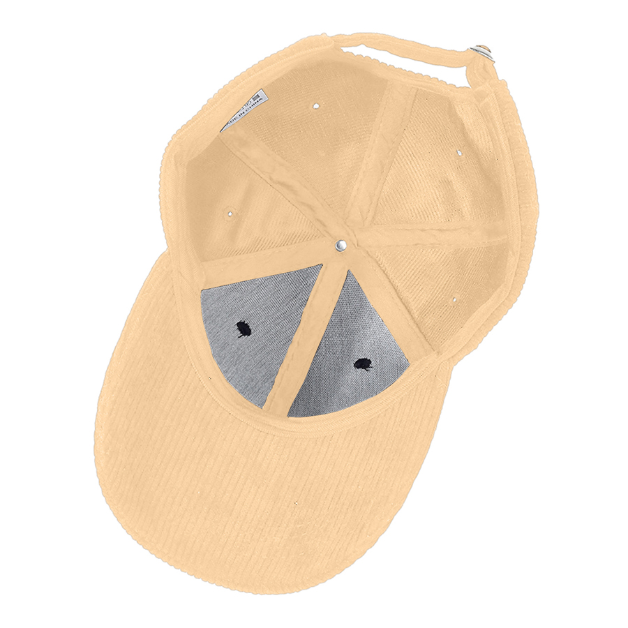 Stock Corduroy 6-Panel Structured Cap w/ Metal Buckle 19