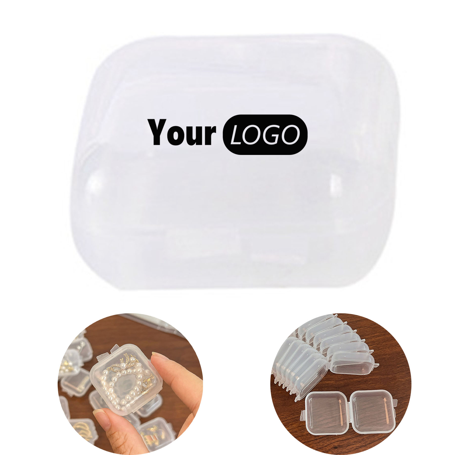 Clear Plastic Mini Jewelry Storage Box 6