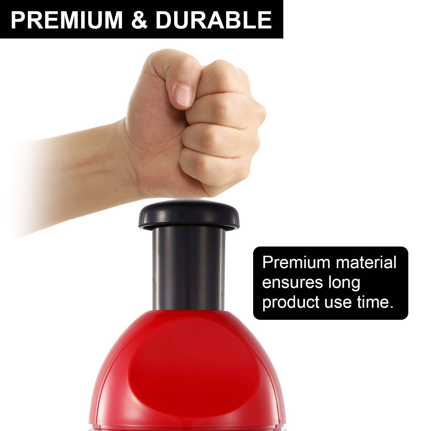 Manual Hand Vegetable Chopper Dicer Garlic Masher 6
