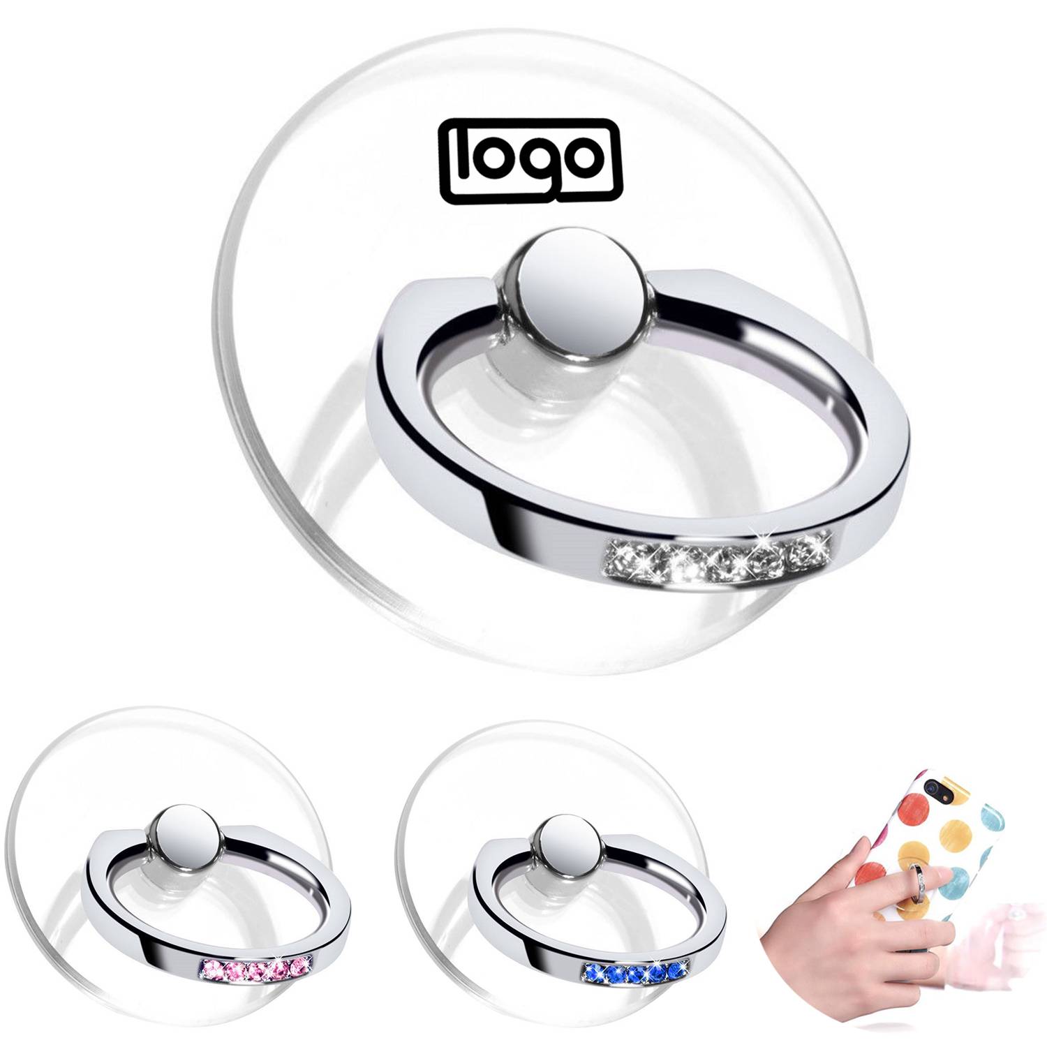 Transparent Ring Phone Holder Stand 3