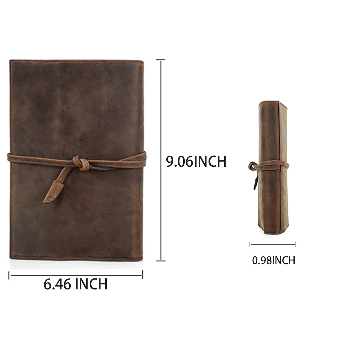 Leather Handmade Journal Storage Pouch Folder Notebook 3