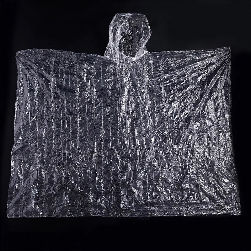 Rain Poncho Portable Disposable Emergency Raincoats 4
