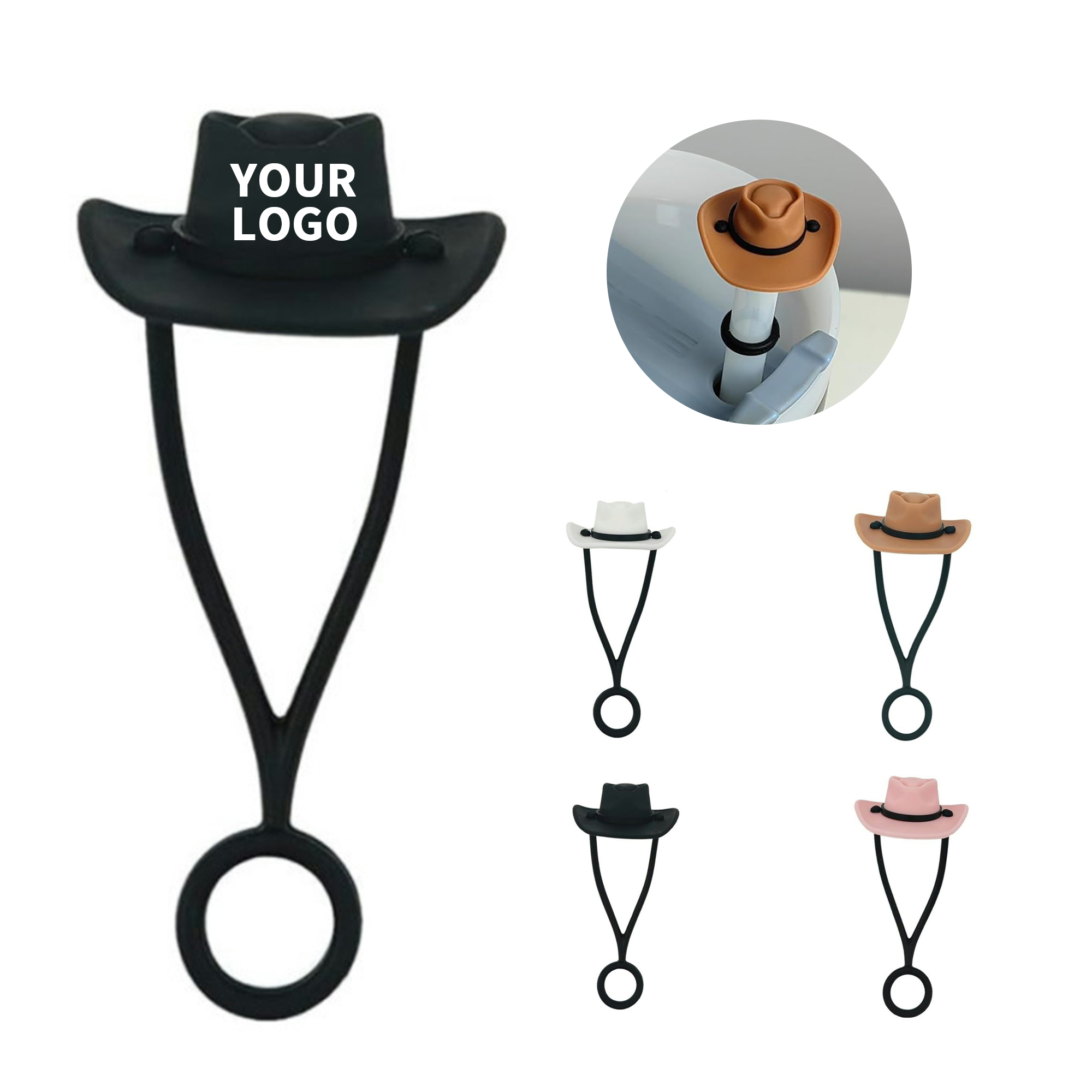 Food Grade Silicone Cowboy Hat Straw Cap 2