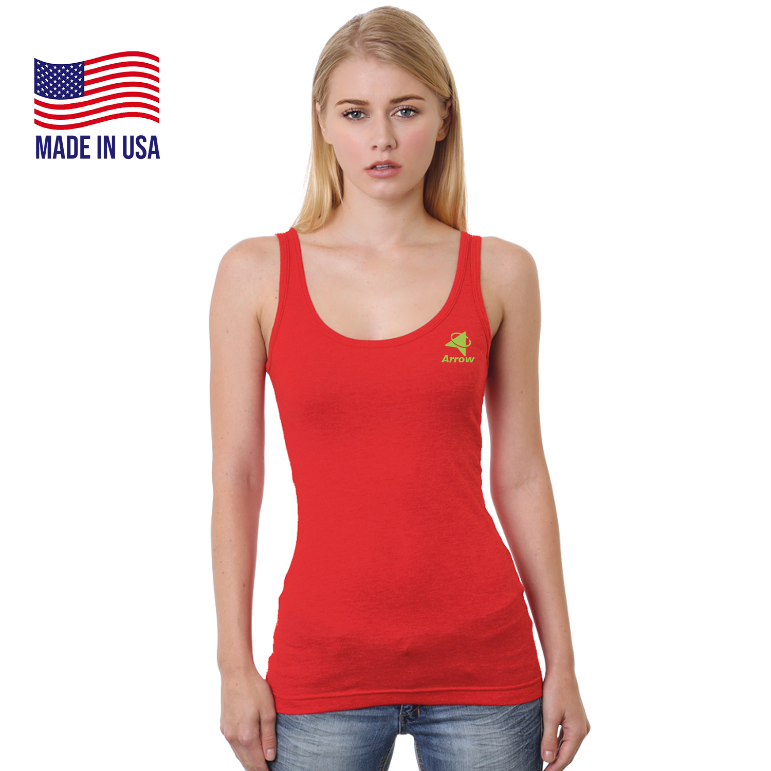 USA-Made Junior Fine Jersey Tank Top 1