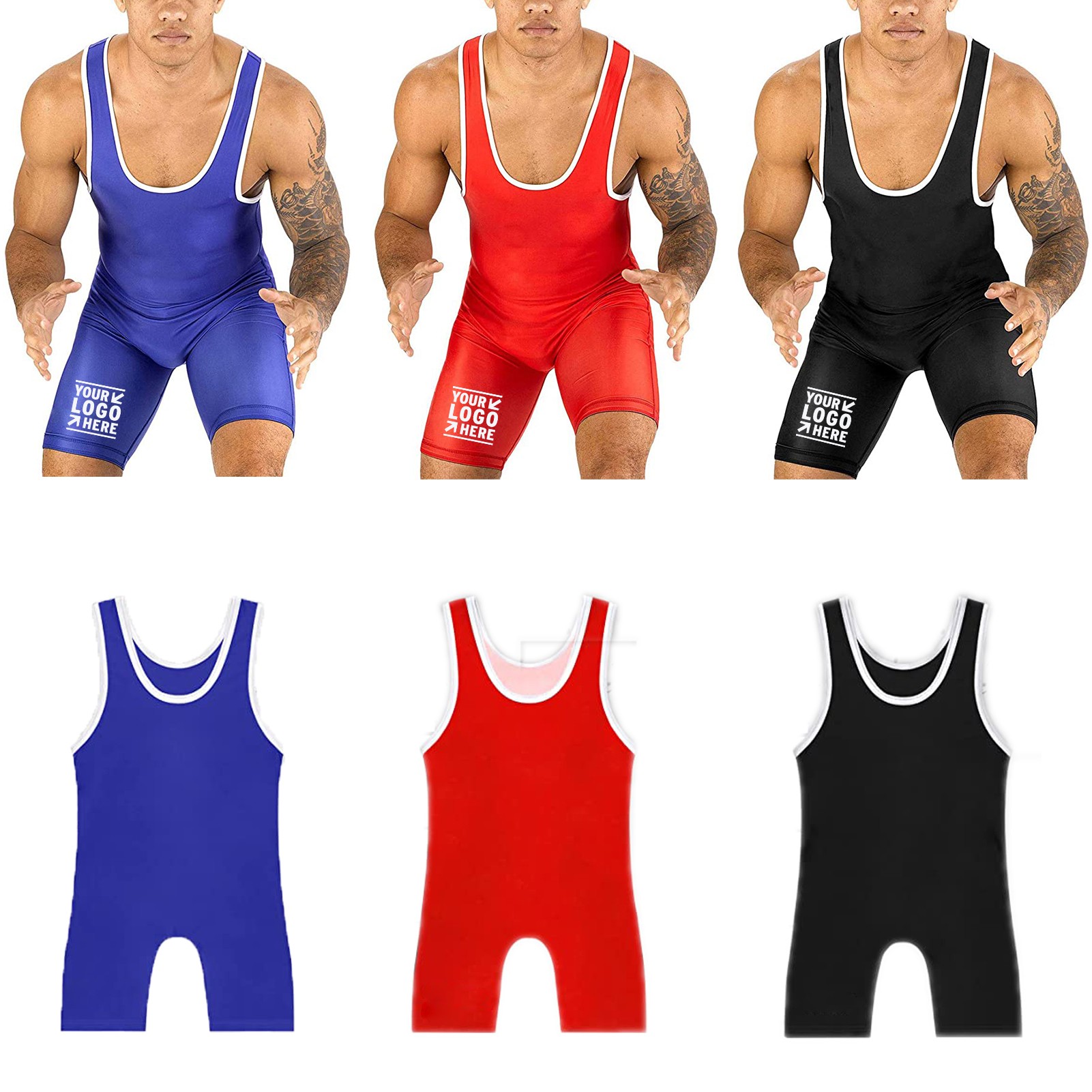 Elite Sports Men's Wrestling Singlet 3