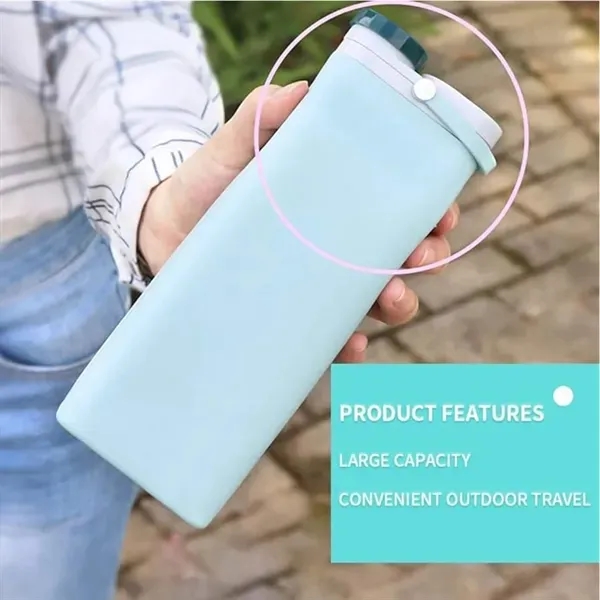Portable Silicone Folding Water Cup - 20oz Capacity 6