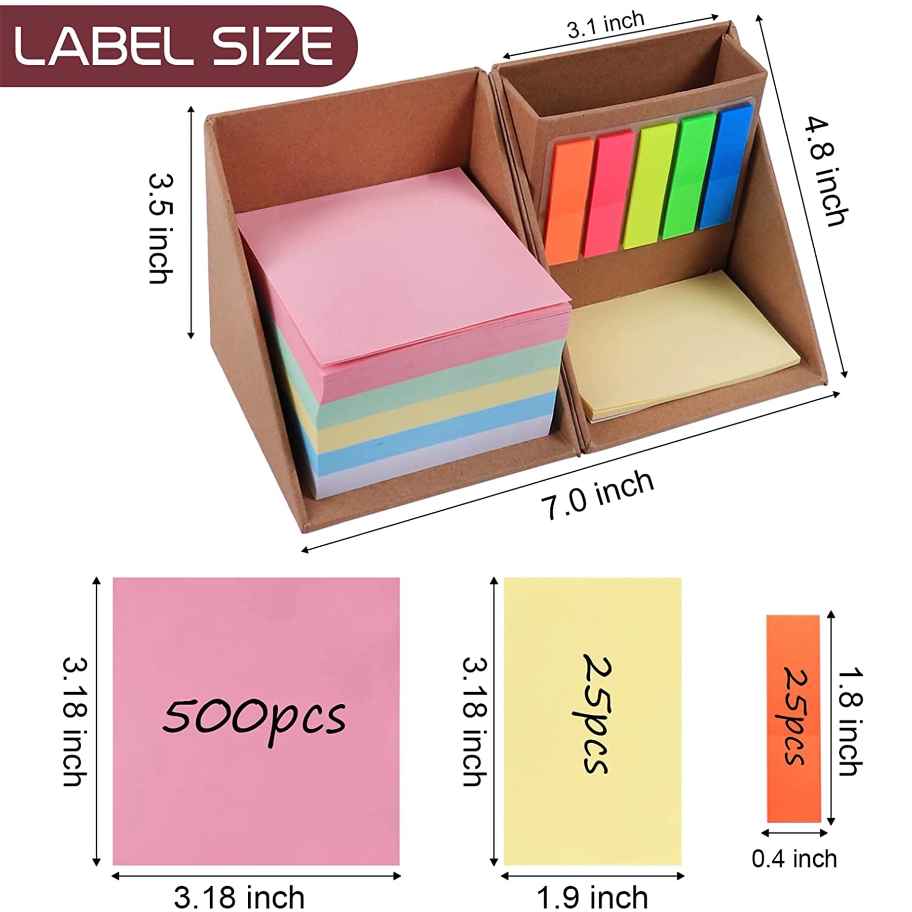 Sticky Notes Set With Pen Holder 5