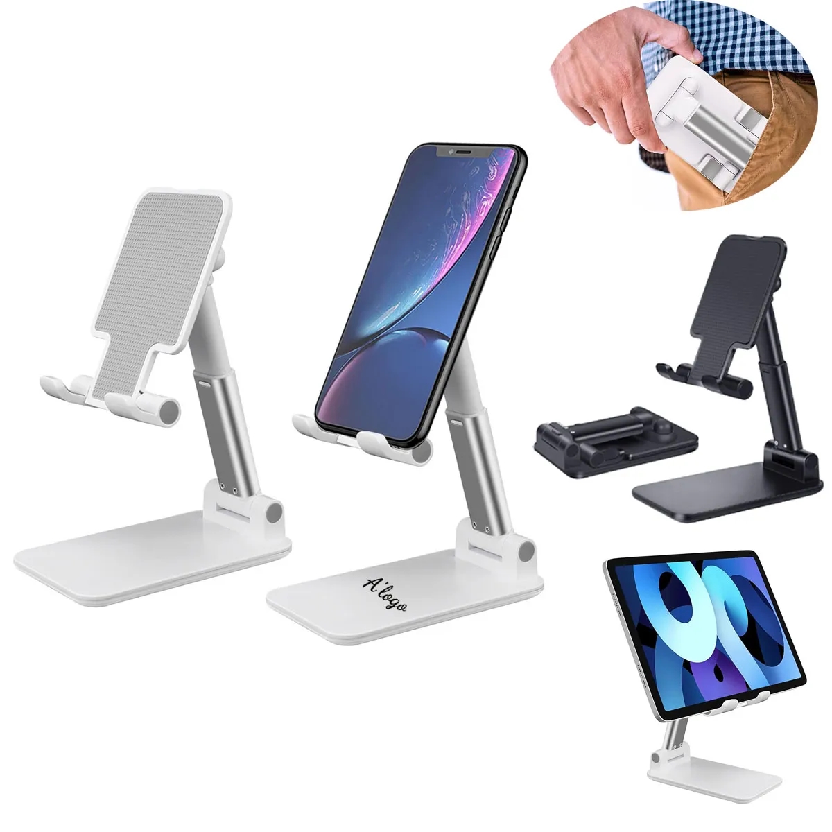Fully Foldable Multi-angle Adjustable Phone/Tablet Stand 1