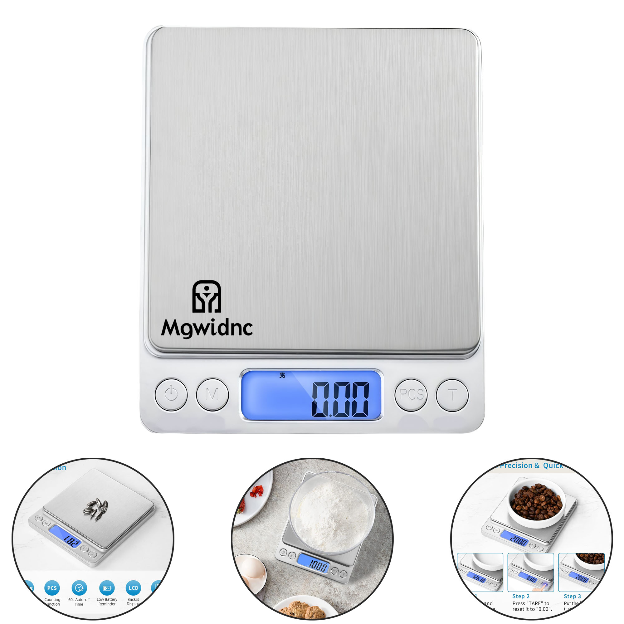 500g High Precision Jewelry Scale Mini Pocket Electronic Scale Portable Kitchen Food Scale 0.01g