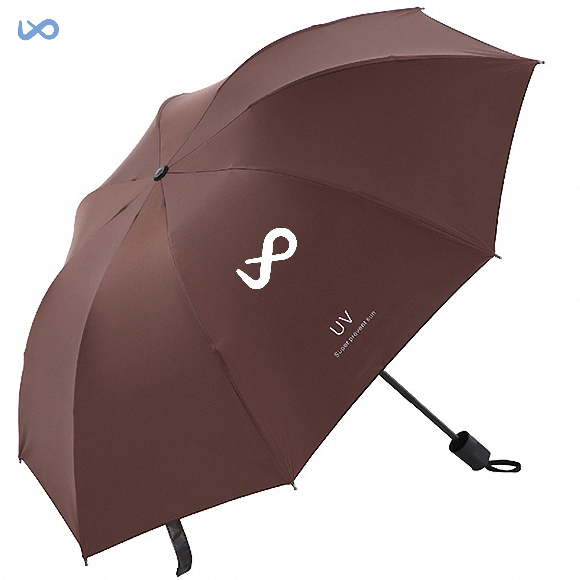 UV Protection Black Plastic Umbrella 3