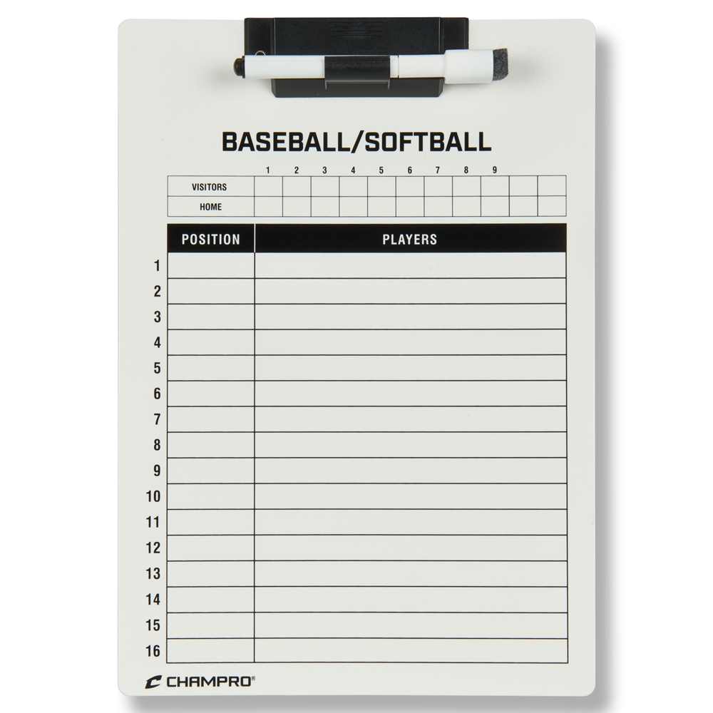 Baseball / Softball Coach's Board 9" x 12" 2