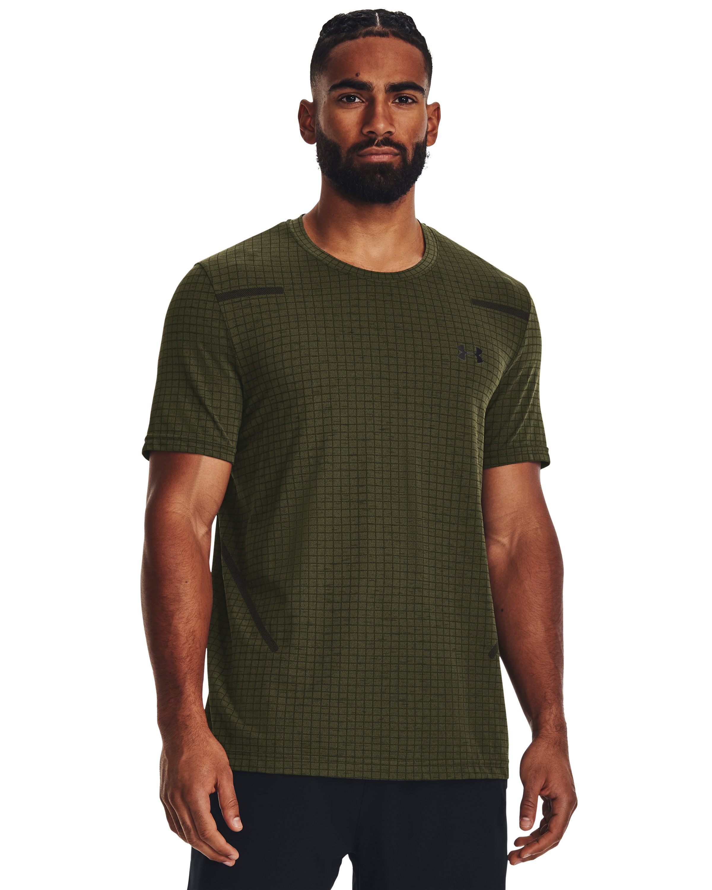 UA Seamless Grid Men's Short Sleeve 17
