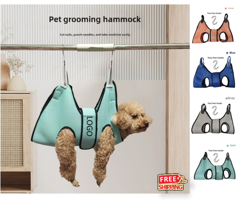 Adjustable Pet Grooming Hammock Harness 3