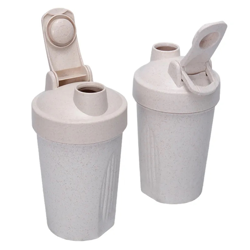 Wheat Straw Shaker Bottle - 400ML 3
