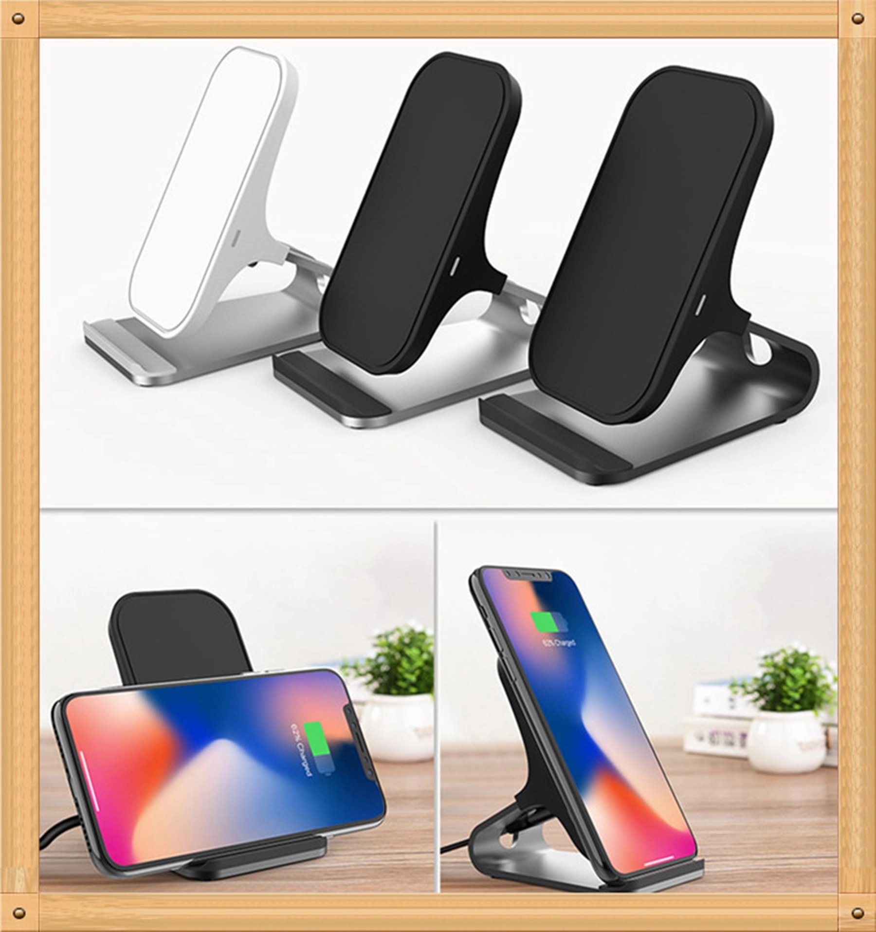 10w Automatic Induction Qi Wireless Charger 2