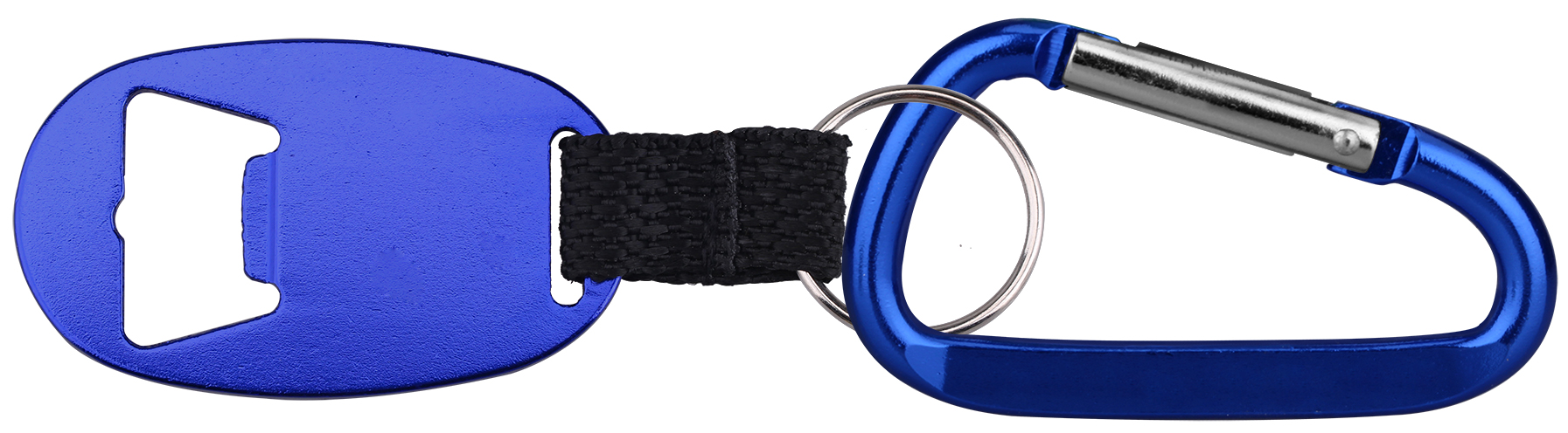 Jumbo Size Oval Shape Bottle Opener with Strap & Carabiner 1