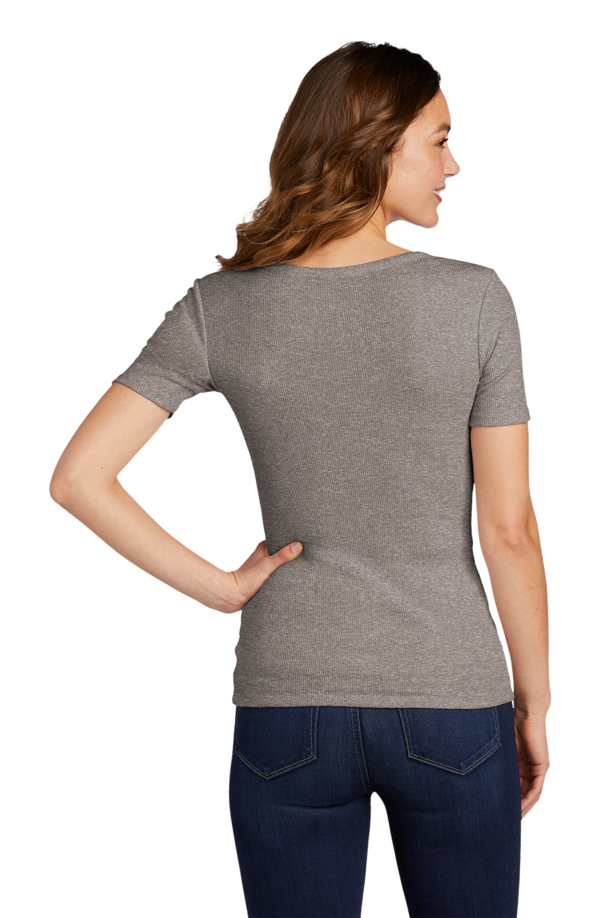 District® Women's V.I.T. Rib Scoop Neck Tee 2