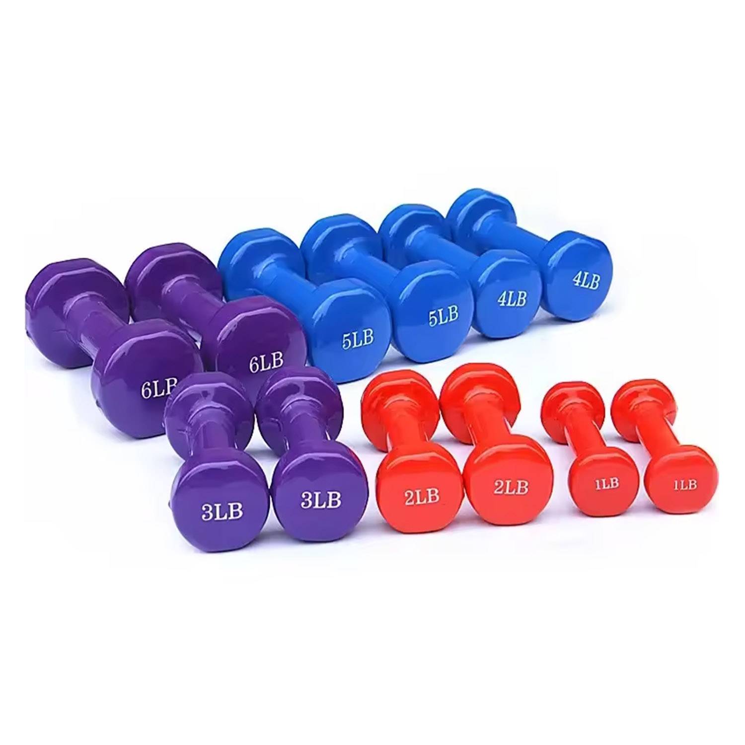1-6lbs Fitness Dumbbell 4