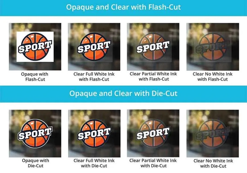 Die-Cut Car Decals / Stickers - Opaque (12" x 12"/SQFT) 4