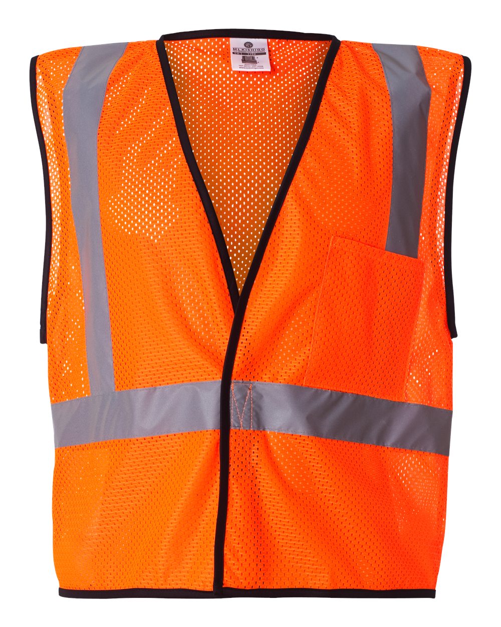 Unisex Economy Single Pocket Hook-and-Loop Mesh Vest - 1193-1194 8
