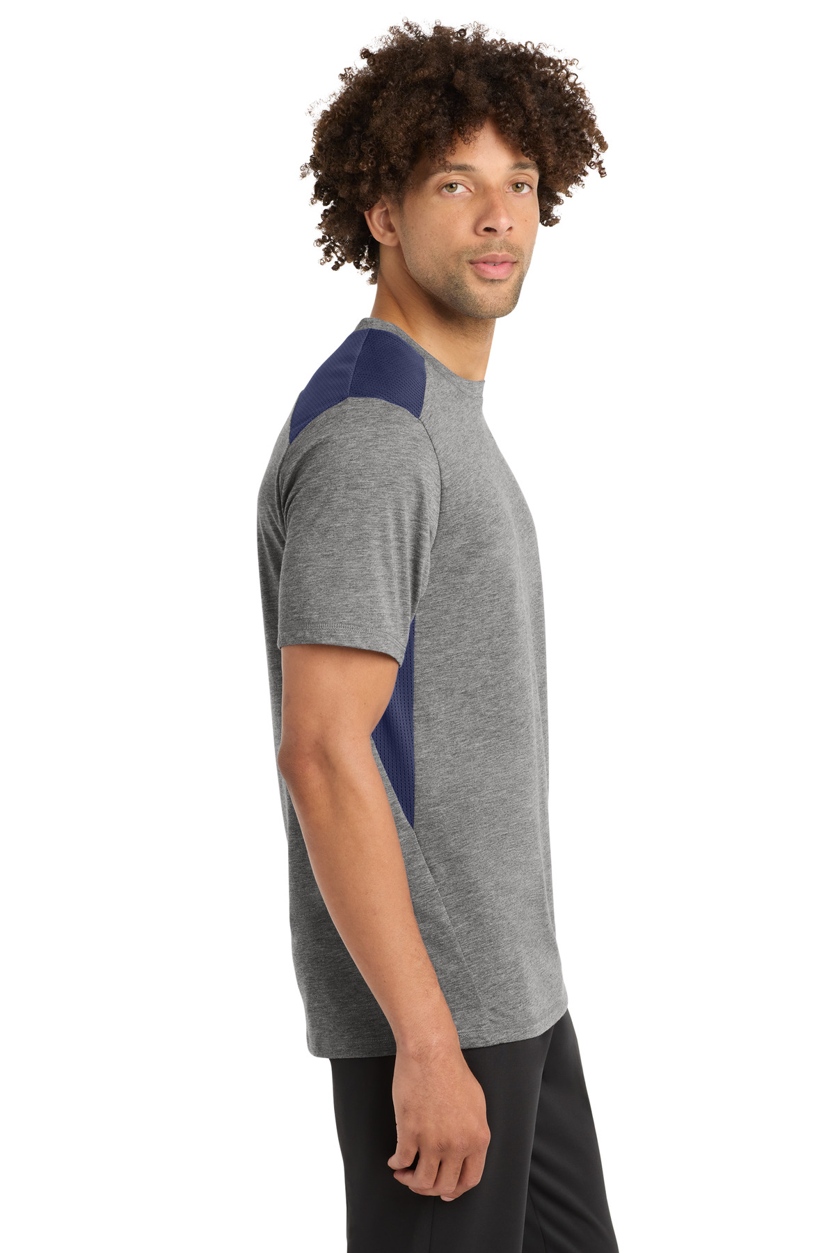 Sport-Tek PosiCharge Tri-Blend Wicking Draft Tee. ST410 1