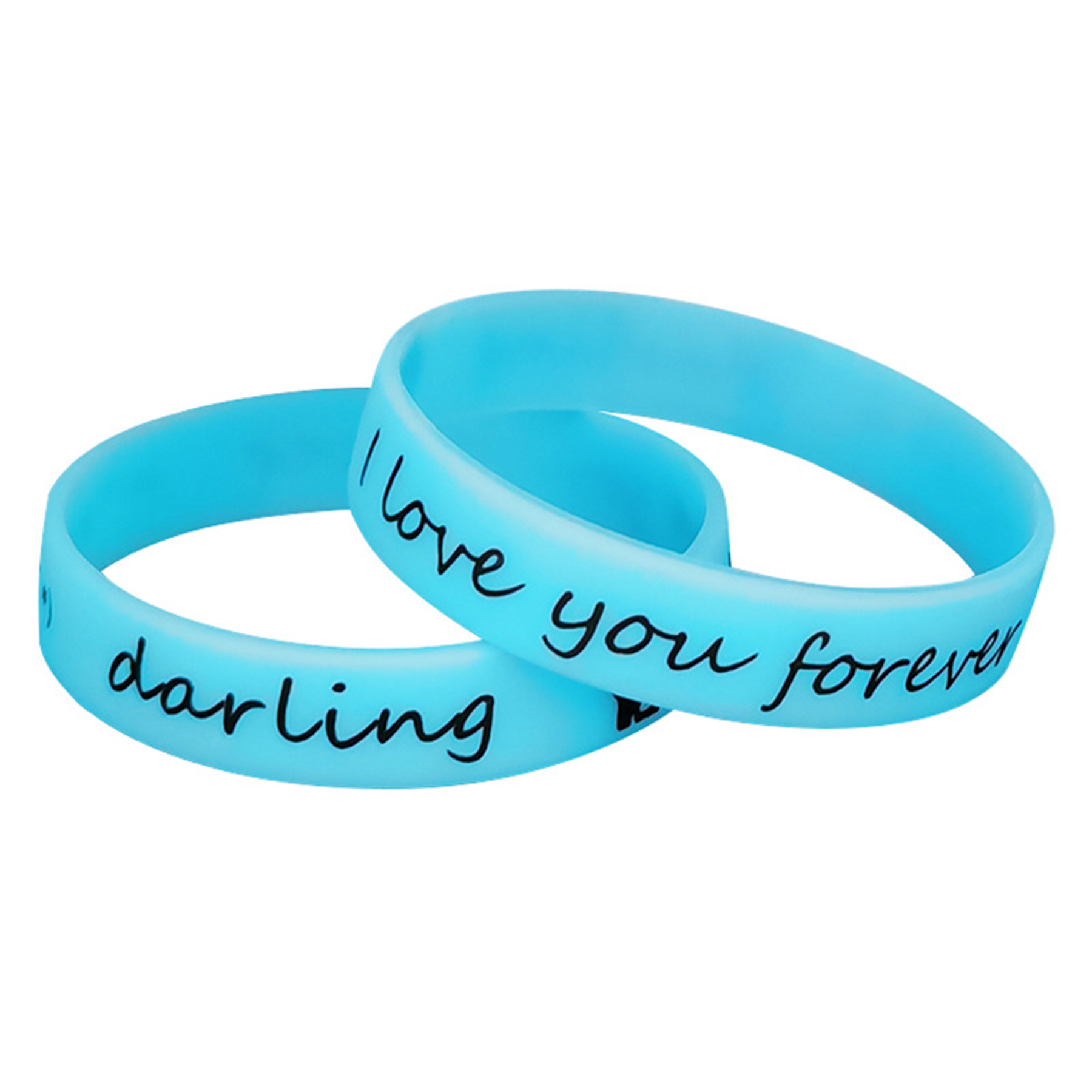 Solid Luminous Color Blank Silicone Bracelets 2
