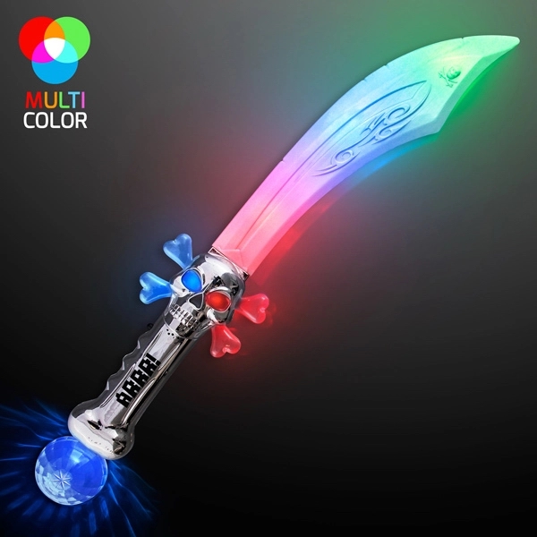 LED Flashing Curved Pirate Sword 2