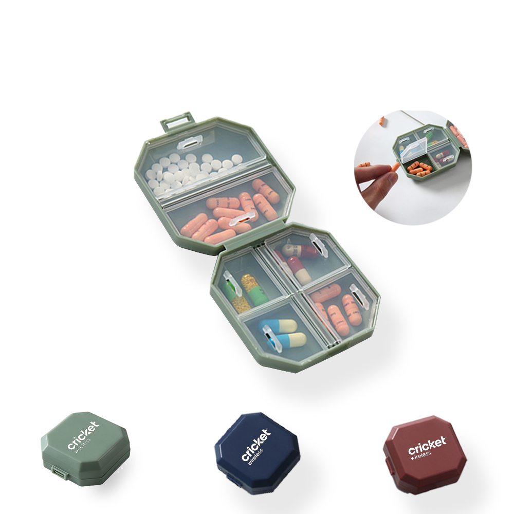 6 Compartments Pill Organizer Box 2