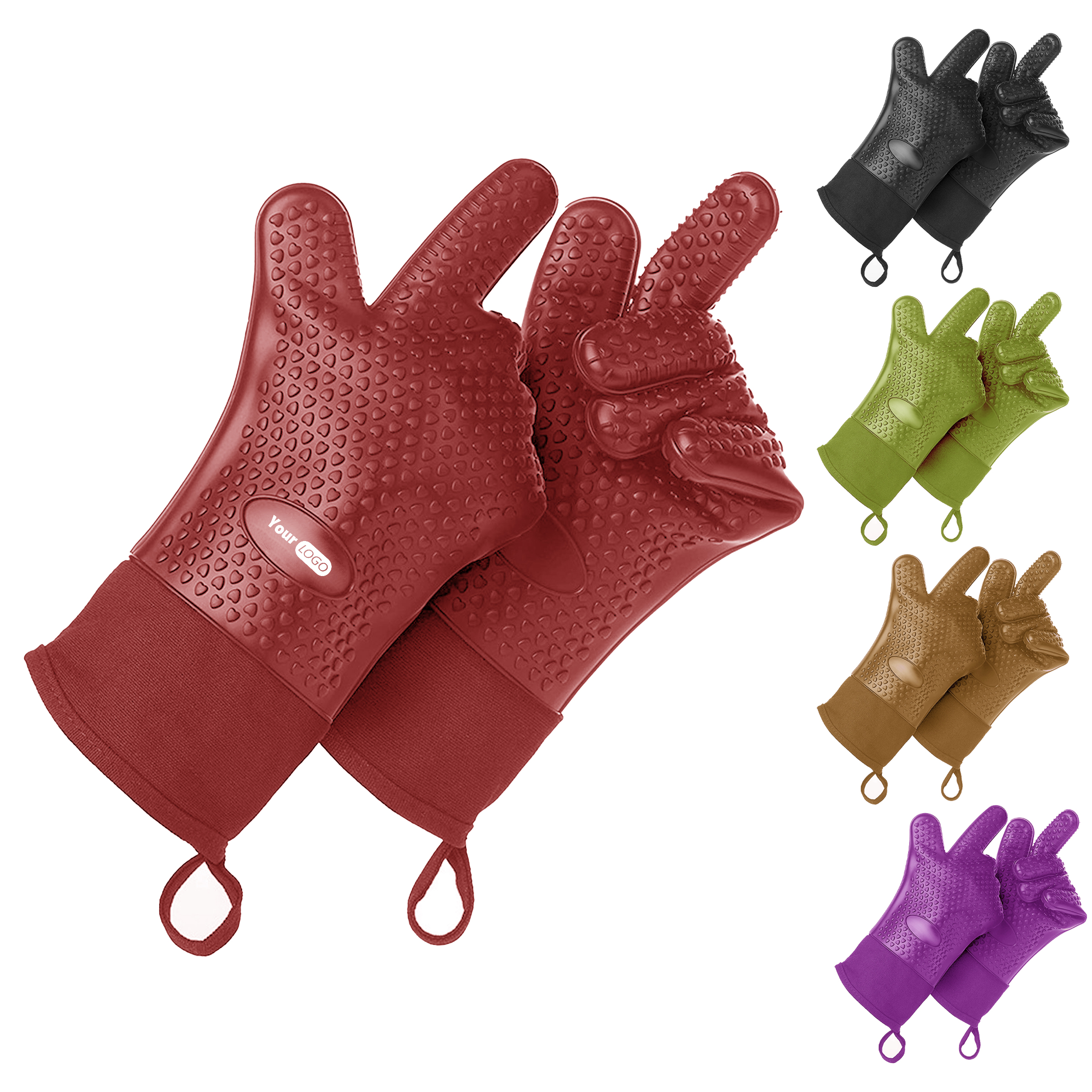 Silicone Waterproof Gloves For Kitchen And Outdoor Use 1